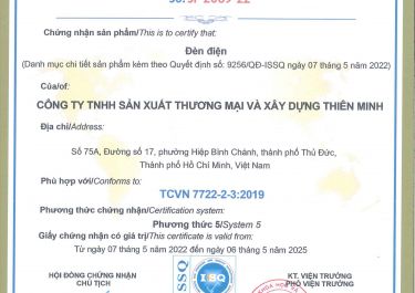 CHỨNG NHẬN HỢP CHUẨN 2022-2025