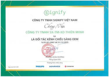 CHỨNG NHẬN OEM_PHILIPS 2007-2025